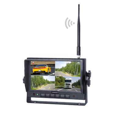 7 pulgadas Quad-view monitor digital inalámbrico de alta definición