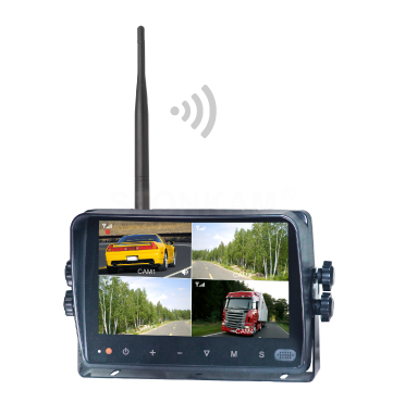7 pulgadas monitor digital inalámbrico de alta definición para vehículo
