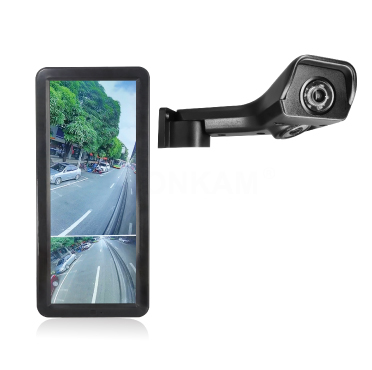 Sistema HD de monitoreo de punto ciego espejo retrovisor electrónico con pantalla doble de 12,3 pulgadas para camiones y autobuses