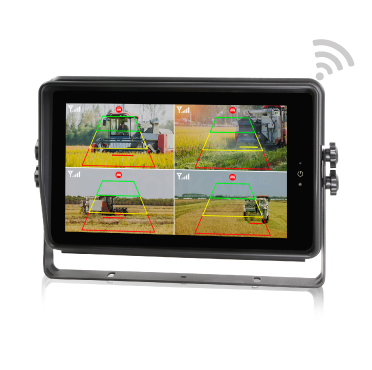 Monitor de 10,1 pulgadas de videovigilancia inalámbrico para vehículos, detección inteligente de peatones y vehículos y alerta temprana