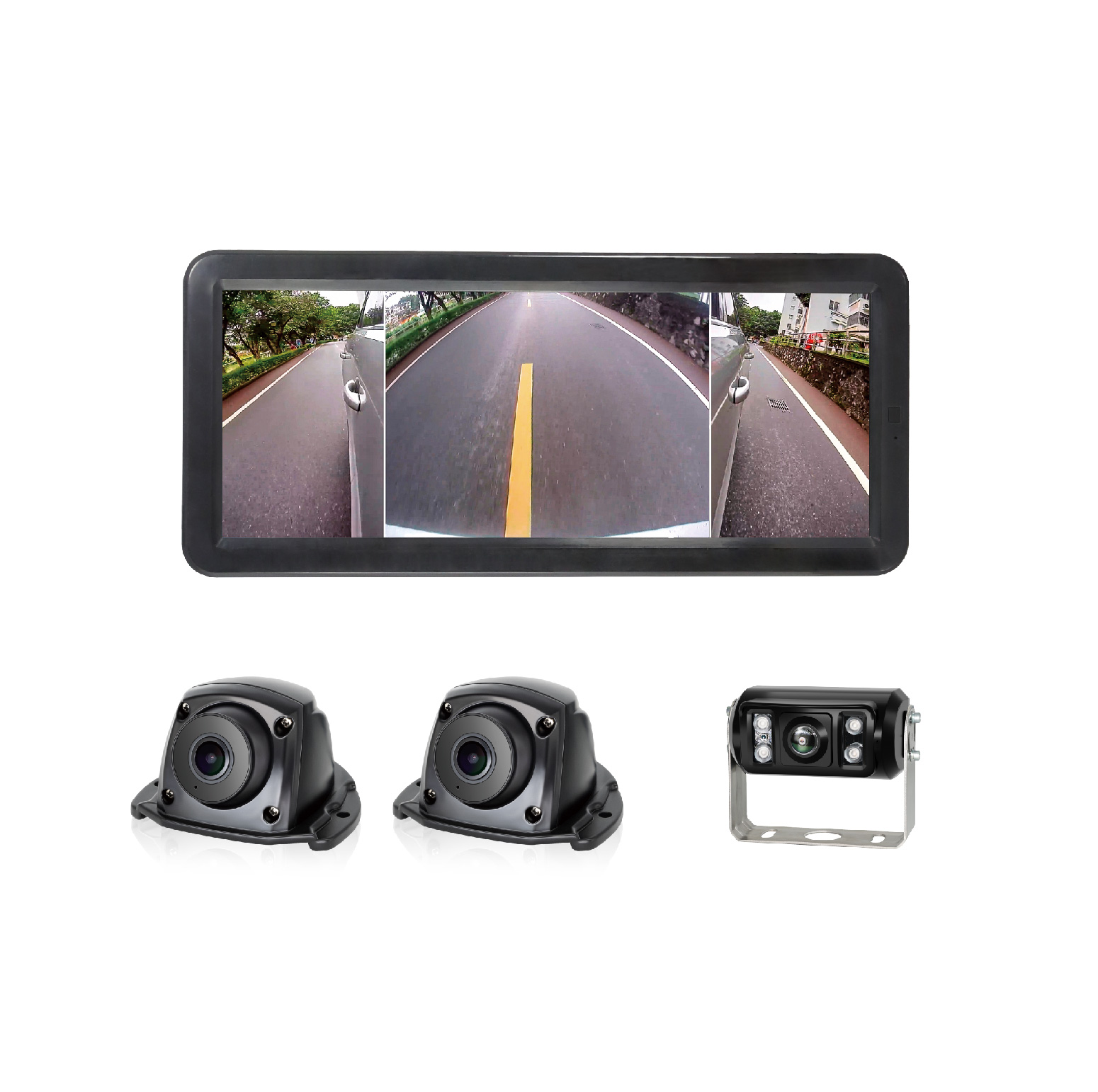 HD 12.3¨Monitor de triple divisiones para vehículos