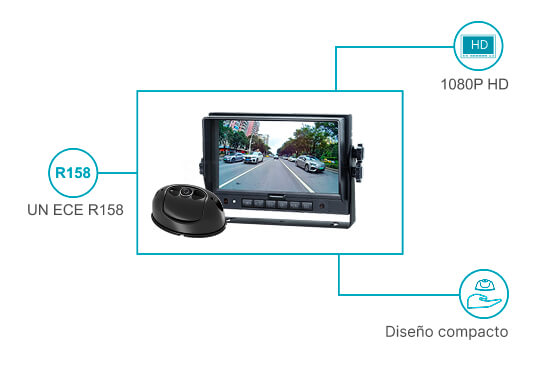 Sistema de Monitoreo de Reversa y Visión Trasera para Vehículos (UN ECE R158)