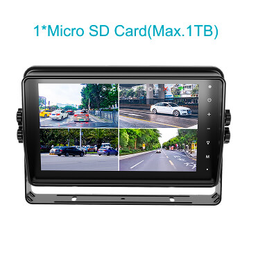 Monitor de grabación de video para vehículo STONKAM de 10.1 pulgadas a prueba de agua