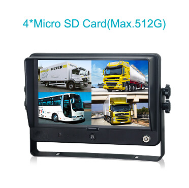 9 pulgadas pantalla HD táctil con visualización cuáldruple
