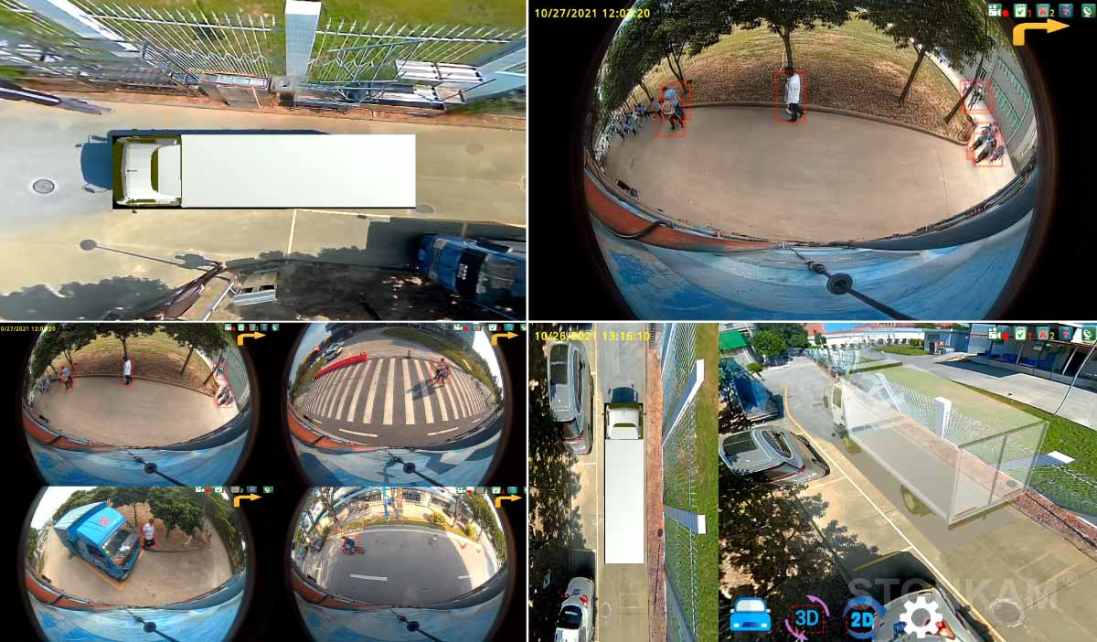 sistema de visión 360° para ángulos muertos