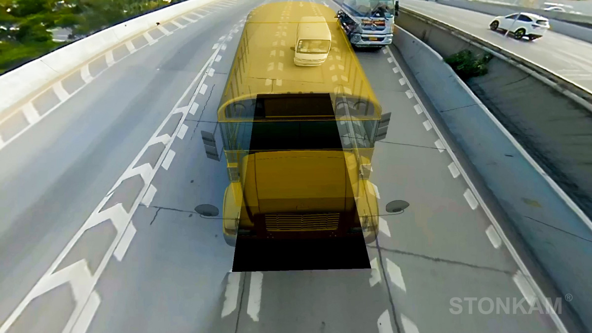 sistema de visión 360° para autobús