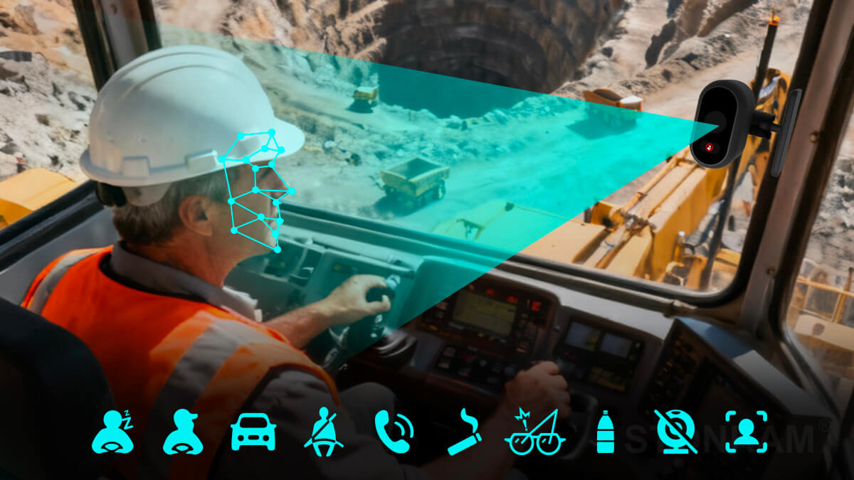 STONKAM Cámara de detección de peatones 1080P INTELLIGENT basada en el aprendizaje profundo DMS